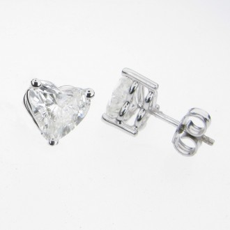 ED0323 18ct Diamond Heart Earrings