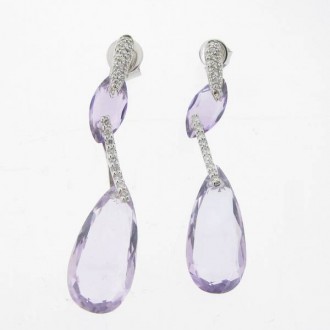 EO0124 Anethyst Drop Earrings