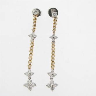 ED0262 Diamond Drop Earrings