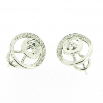 ED0363 18ct Diamond Circle Studs