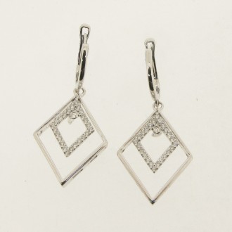 ED0477 Diamond Drop Earrings