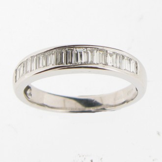 MS4719 Diamond Half Eternity Ring