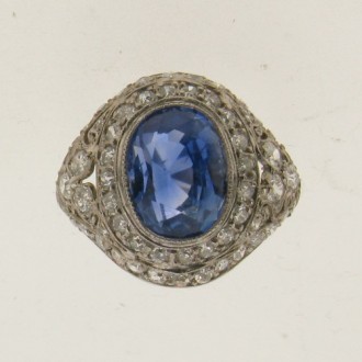 MS5156 Sappphire & Diamond Ring