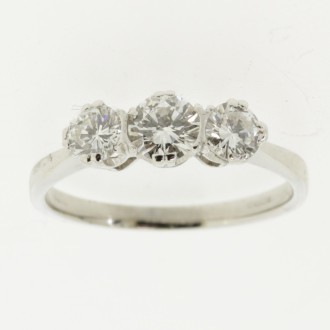 MS6509 Diamond Three Stone Ring