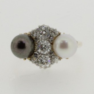 MS6520 Diamond & Pearl Ring