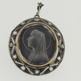 MS6564 Antique Madonna Pendant