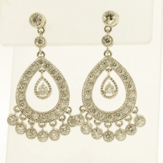 MS6584 Diamond Drop Earrings.