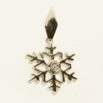 MS7075 Snowflake Diamond Pendant