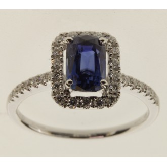 MS7290 18ct Sapphire & Diamond Ring