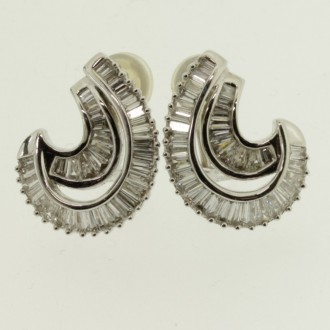 MS7581 Diamond Cluster Earrings