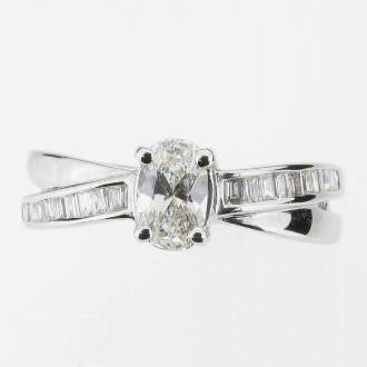 RD0220 Diamond Cross Over Ring