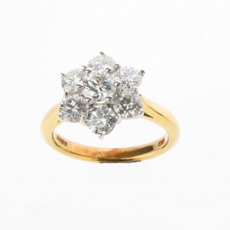RD0335 Diamond Cluster Ring