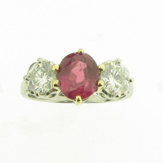 RR0026 Ruby & Diamond Ring