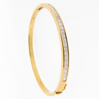 BD0014 18ct Diamond Bangle