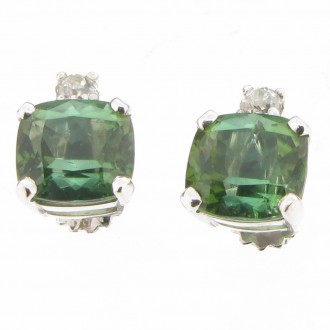ED0303 Tourmaline & Diamond Earrings
