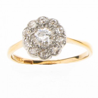 MS0831 Diamond Cluster Ring