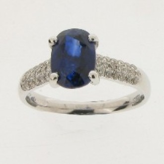 RS0075 Sapphire & Diamond Ring